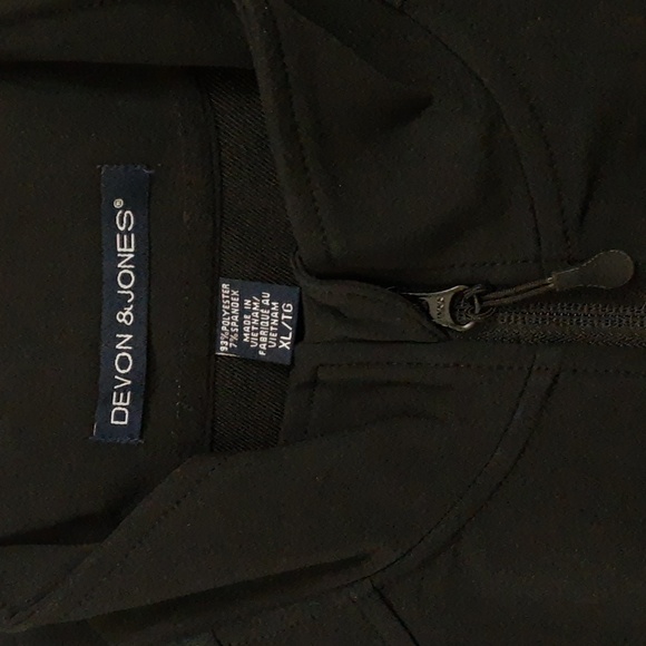 Devon & Jones Men’s Doubleweave Tech-Shell Duplex Jacket D945 Black XL NWOT - Picture 4 of 15